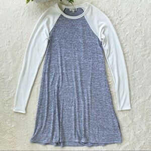 Wilfred Free gray cream raglan swing dress XS